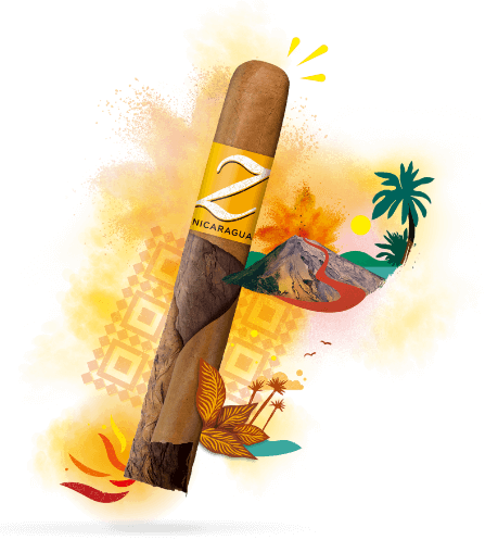 Zino Nicaragua Zigarre Geschmack: Pfeffer, Zedernholz, Kaffee, Sahne, Leder, gesalzene Nüsse, Milchkaffee, Gewürze, Schokolade.